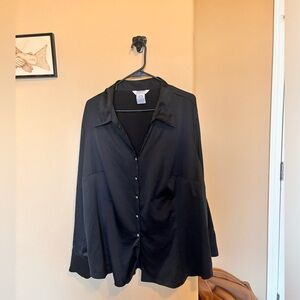 Silky button up shirt